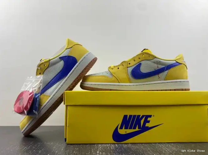 1st Kicks Low Travis Canary DZ4137-700 Scott OG x 1 Air Jordan 0604